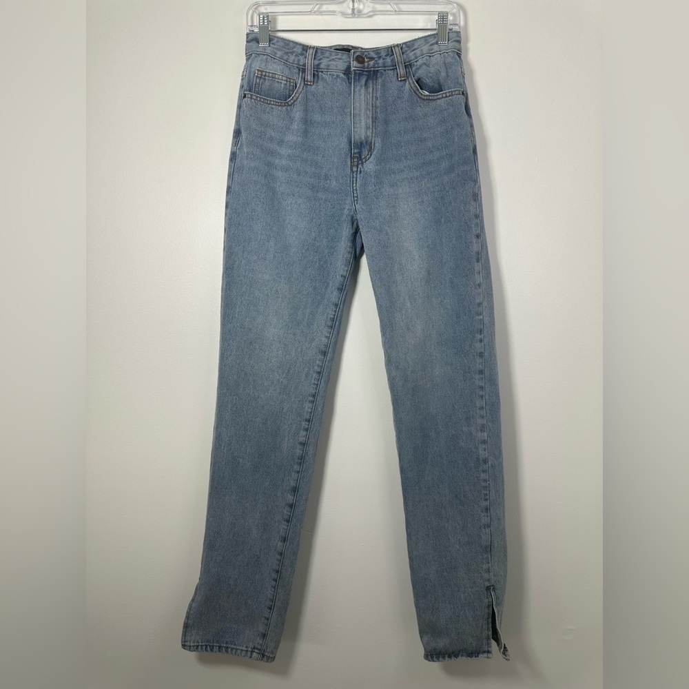 Revolve Lioness Straight Leg Split Hem Jeans Size S